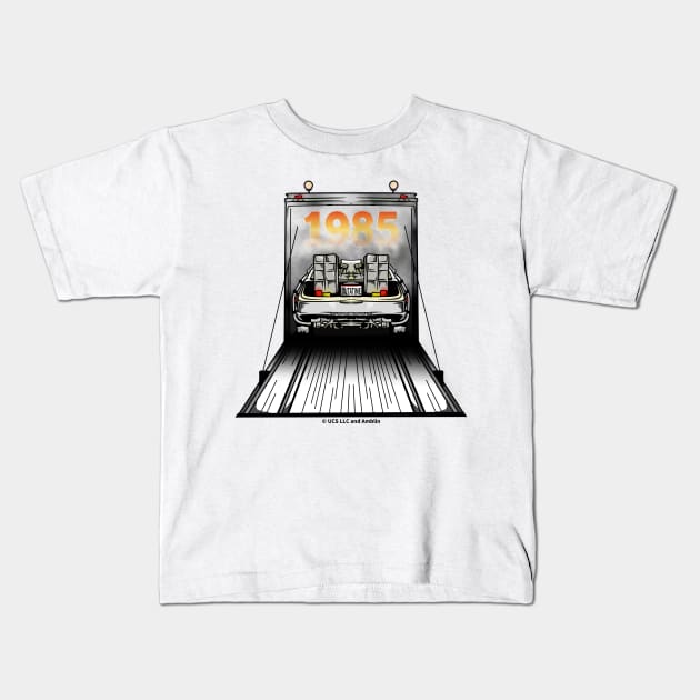 Back to the future DeLorean Kids T-Shirt by LICENSEDLEGIT